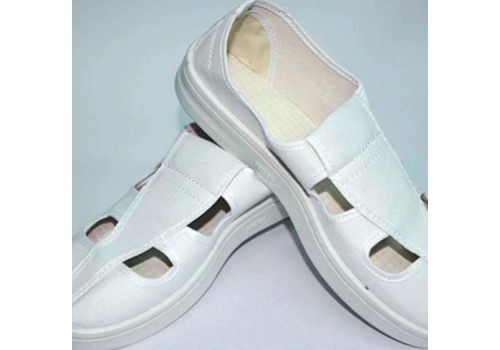 PVC Conductive Butterfly Shoes, White